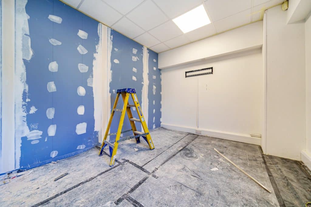 commercial building having a fit out and referbishment to prepare for the winter months and made compliant